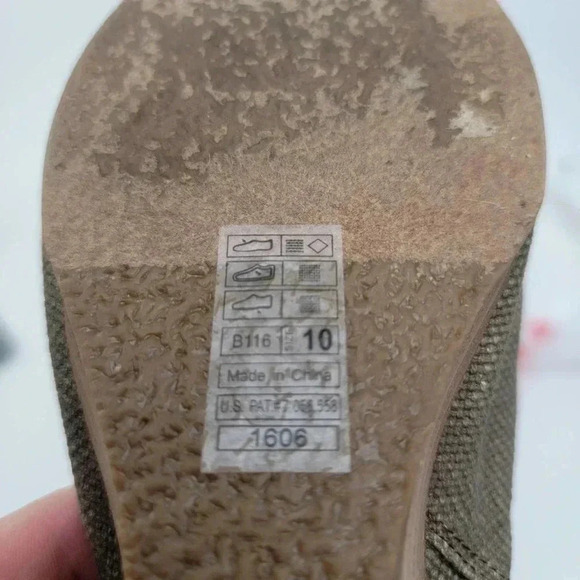 Blowfish Malibu Hemp Canvas Open Toe Wedges - 10 - Picture 8 of 9